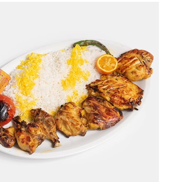 چلو جوجه کباب با استخوان 